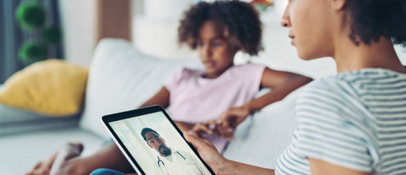 patients at home using clinical services virtually