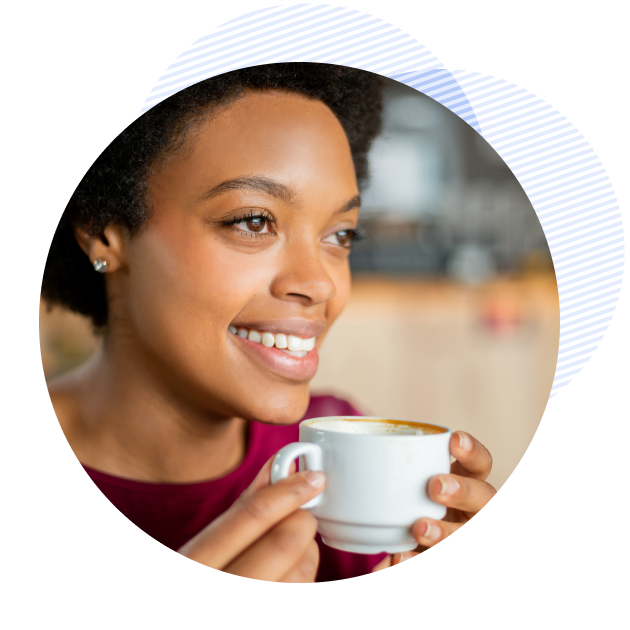 happy member feeling supported