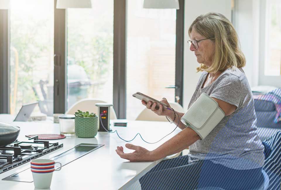 patient using clinical partners and amwell platform